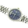 Image 2 : Jules Jurgensen Men's 7478WU Blue Dial Crystal Accented Watch