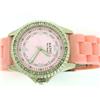 Image 2 : Kathy Zeeland Ladies Watch with Crystal Bezel and Pink Dial