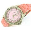 Image 3 : Kathy Zeeland Ladies Watch with Crystal Bezel and Pink Dial