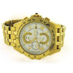 Seiko SPC046 Gold Tone Le Grand Sport Chronograph Watch