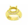 Image 1 : 14k Gold Semi-mount Diamond Ring