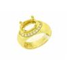 Image 3 : 14k Gold Semi-mount Diamond Ring
