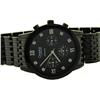 Image 1 : Caravelle 45D103 Mens Diamond Black Chronograph Stainless Steel Watch
