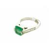 Image 2 : 14k Diamond and Emerald Ring