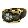Image 1 : Croton CC311291BRBK Men's Black Dual Time Dial Chronograph Watch