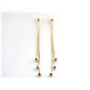 Image 1 : 14k Tri-color Gold Dangling Earrings