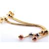 Image 3 : 14k Tri-color Gold Dangling Earrings