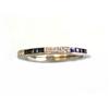 Image 1 : Platinum Ring with Diamonds and Sapphire