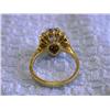 Image 4 : 14k Yellow Gold Diamond Ring with Sapphire