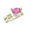Image 1 : 14k Diamond and Sapphire Ring