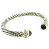 Image 2 : DAVID YURMAN 7MM SMOKEY QUARTZ SILVER ICE BRACELET