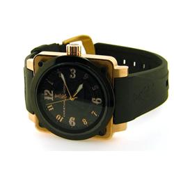 Christian Audigier Unisex FOR-217 Fortress Black Dollar Ion-Plating Black Watch