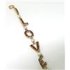 Image 2 : 14K Yellow Gold, Garnet & Pearl Bracelet