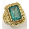 Image 2 : Judith Ripka 18K Yellow Gold Tourmaline Ring