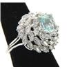 Image 2 : Platinum Prasiolite & Diamond Ring