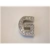 Image 1 : 14k White Gold "G" Pendant