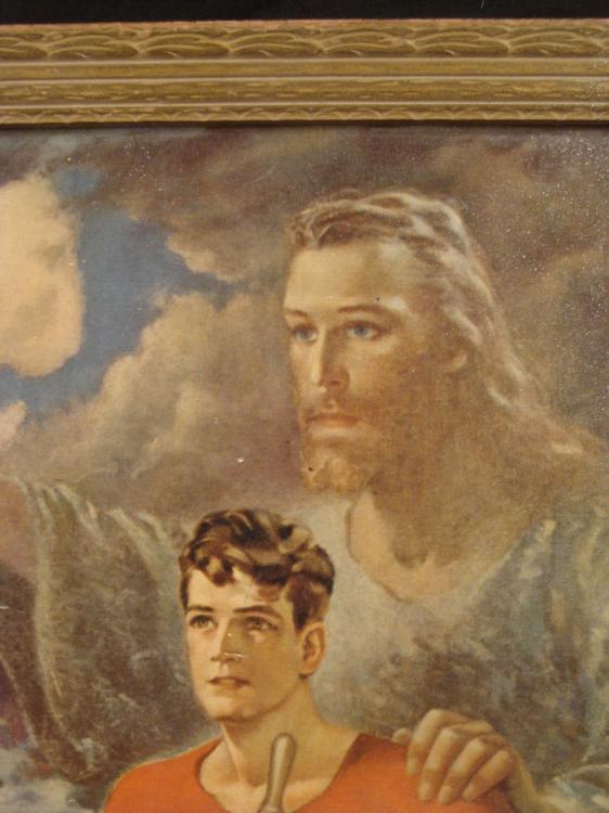 Jesus Pilot Sallman Vintage Jesus Print Framed: Christ Our Pilot