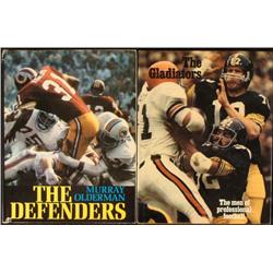 2) Football Books The Defenders and The Gladiators 1973