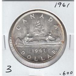 1961 SILVER $1 CANADA FLASHY UNCIRCULATED