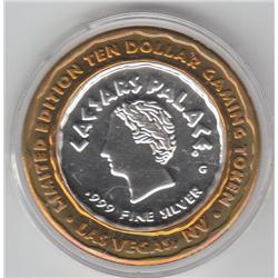$10 SILVER CAESARS PLACE .999 FINE SILVER
