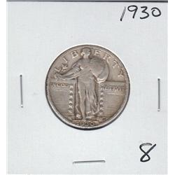 1930 STANDING LIBERTY QUARTER SILVER