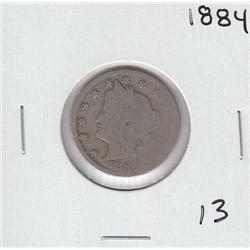 LIBERTY V NICKEL 1884
