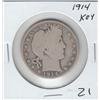 Image 1 : KEY DATE 1914 BARBER HALF 50 c SILVER