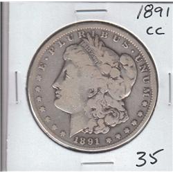 1891 CC CARSON CITY SILVER DOLLAR MORGAN $1