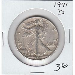 1914 D SILVER WALKING LIBERTY HALF HIGH GRADE FLASHY