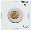 Image 1 : $1 GOLD 1853 O LIBERTY HEAD