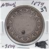 Image 1 : NEW FOUNDLAND 1874 SILVER 50 c CENTS