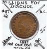 Image 1 : MILLIONS FOR DEFENSE 1837 HARD TIMES TOKEN