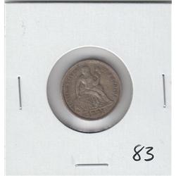 1891 SILVER DIME SEATED