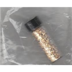 GLASS VIAL OF GOLD FLAKE