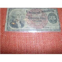 4th Issue 25 Cent Fractional Currency