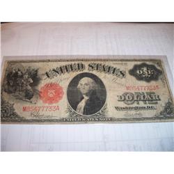 1917 $1 US Note M85477733A