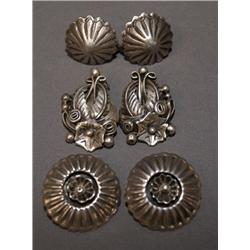 3 PAIR OF NAVAJO EARRINGS