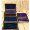 Image 2 : Three Vintage Rosewood Boxes with Technical Drawing Ins