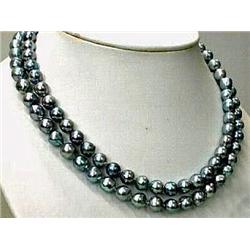 Spectacular 35in TAHITIAN REAL SOUTH SEA BLACK PEARL N