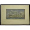 Image 1 : FRAMED WATERCOLOR - SCHOONERS AT SEA