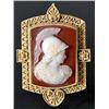 Image 1 : STUNNING 14K Gold Cameo Pin with Roman Soldier