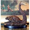 Image 1 : Delightful Bronze Sculpture Single Swan