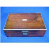 Image 3 : Beautiful 1840s MAHOGANY INLAID SEWING BOX COMPARTMENTS