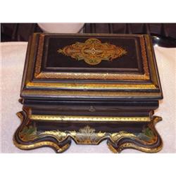 RARE! European Victorian Hand Painted Jewelry Box Victo