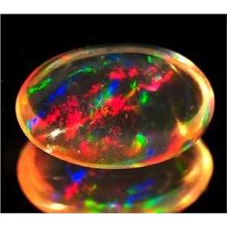 0.89 Ct. Superb Oval Cabochon Natural Multi Color Opal