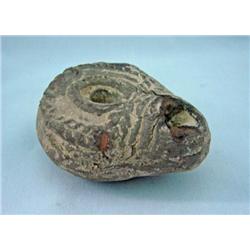 Holy Land Oil Lamp c. 100-300 AD. pale brown earth to