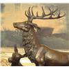 Image 3 : MASSIVE 40LB! Bronze Sculpture Elk Family