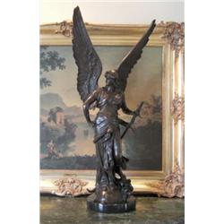 Enormous Bronze Sculpture Aurora Winged Victory God