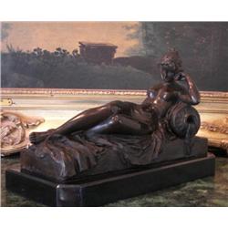 Royal Bronze Sculpture Renaissance Reclining Wom