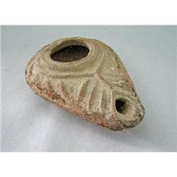 Holy Land Oil Lamp c. 100-300 AD. pale red earth tone